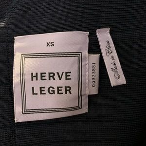 Herve Leger Navy Classic Dress Size XS
